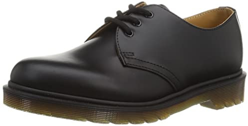 Dr. Martens 1461 Scarpe basse stringate, Unisex, Adulto, Nero (Black Smooth Pw), 39