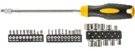 Topex 39d865 – Screwdriver with Flexible Shank + Tips