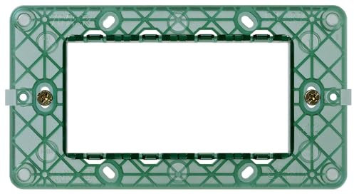 Vimar 14614 Plana Support de montage 4 modules, avec vis, pour boîtes 4 modules