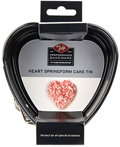 Tala Performance, Mini Heart Cake Tin, Professional Gauge Carbon Steel with Eclipse Non-Stick Coating, Cake Pan, Easy Release