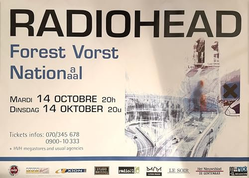 Radiohead B 1997 Poster 61 x 91 cm