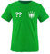 Trikot - DE - WUNSCHDRUCK - Kinder T-Shirt - Grün/Weiss Gr. 122-128