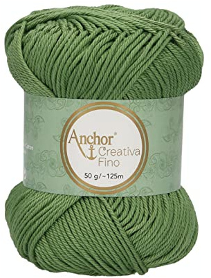 ANCHOR Creativa Fino, Thickness: 4, Packaging: 50G, Running Length: 125M 212 Crochet Threads