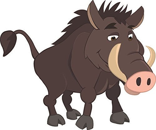 U24 Aufkleber Wildschwein Schwein Autoaufkleber Sticker Konturschnitt