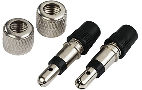 Hama Fahrradventil (Standard, 2 Stück) Silber/schwarz