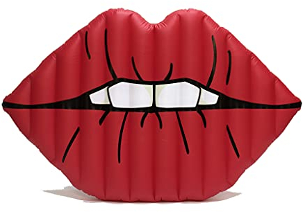 Beach Toy ® - Matelas Gonflable Sexy Red Lip, bouée géante Taille XXL 180cm - pour Plage et Piscine