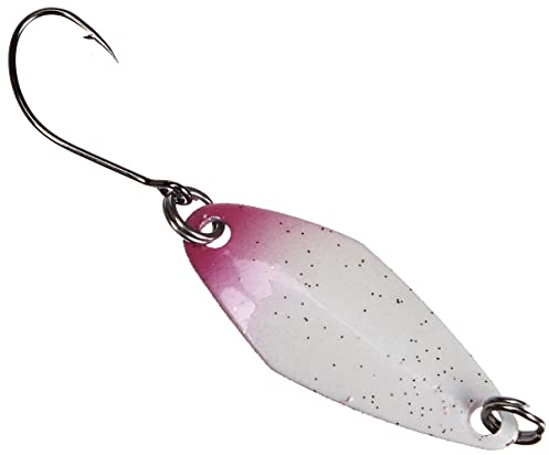 FTM Spoon Tremo 2, 9cm - Forellenblinker zum Ultra Light Angeln auf Forellen, Forellenköder zum Spinnangeln, Spinnköder, Blinker, Farbe:weiß-rot/schwarz, Gewicht:0, 9g