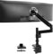VIVO Hochwertiger erweiterter Monitorarm aus Aluminium für ultrabreite Monitore bis zu 124,5 cm und 15 kg, USB-Einzeltischhalterung, pneumatische Höhenverstellung, max. VESA 100 x 100, Schwarz,