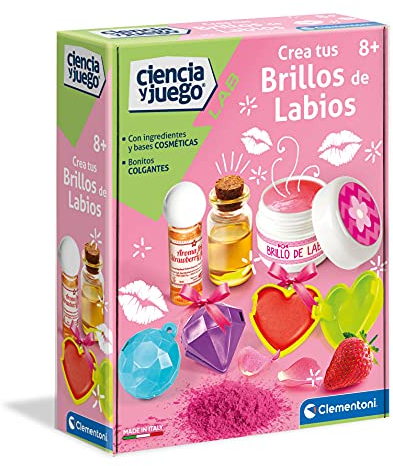 Clementoni - CREA Tus Brillos de Labios - Juego científico a Partir de 8 años, Juguete en español (55280)