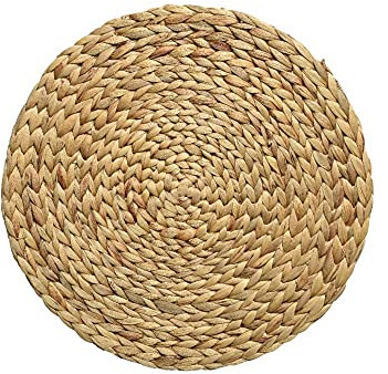 Kaemingk Dessous de plat en paille naturelle tressée Ø 35 cm