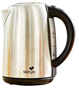 Senya bouilloire électrique 1.7L inox température réglable filtre anti calcaire affichage LED, maintien au chaud EASY TEA