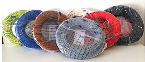 Cable eléctrico FS17, secciones 1,5/2,5/4/6 mm², unipolar, 20 metros (6 mm², gris)