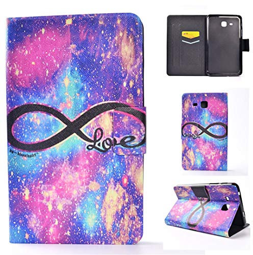 Custodia per Samsung Galaxy Tab A 7.0 (2016) SM-T280 T285, bella pelle PU flip doppio magnete portafoglio slot card ML-7.