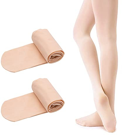 EULANT Calze per Danza Bimba 2 Paia, Calze per Ballerine di Danza Classica Donna, 90 Denari Danza Collant Balletto Senza Cucitura,M