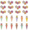 Oblique Unique® Schuleinführung Schulanfang Einschulung Deko Set für Jungs und Mädchen - Zuckertüten Konfetti + 123 und ABC Konfetti