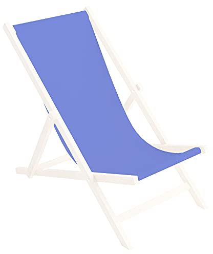 Tapicería de Recambio para Tumbona de Madera, 100% poliéster, Plegable, diseño de Azul [119]