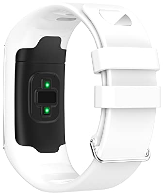 KINOEHOO Ersatzarmband kompatibel mit Polar A360 A370 Armband Weiche Silikon Uhrenarmbänder.(Weiß)