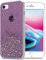 Cadorabo Hülle kompatibel mit Apple iPhone 7/7S/8/SE 2020 Rundumschutz TPU Silikon Case Mädchen Glitzer Strass Design Slim Kratzfest Weiche Gummi Bling Schutzhülle für iPhone 7/7S/8/SE 2020 in Lila