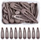 30 Stk Haarspangen, 5 cm Haarspangen Mädchen, Barrette Haarspange, Haarspangen für Mädchen, Haar Clips Metall, Haarspangen Kinder (Schokolade)
