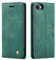 QLTYPRI Case for iPhone 6 iPhone 6S, Vintage PU Leather Wallet Case Card Slot Kickstand Magnetic Closure Shockproof Flip Folio Phone Cover - Dark Green