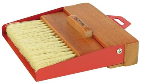 Dulton Dustpan and Brush Dustpan and Brush RED H21-0365RD Red Broom & Dustpan Set