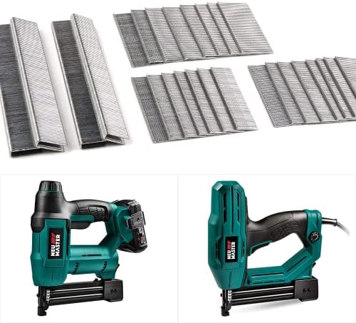 NEU MASTER Nägel 18GA und Klammern Type90 18GA Set Insgesamt 1600 Stück für NTC0040/NTC0023 Tacker(NTC0040/NTC0023 nicht enthalten)