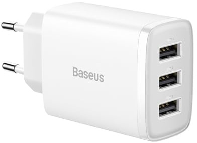Baseus Kompaktladegerät 3U 17W EU weiß