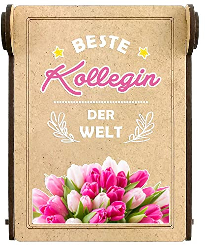 Candle IN THE BOX beste Kollegin, Kerze mit Spruch, persönliche Geschenkidee Geburtstag, zum Abschied Arbeitskollegin, Danke Geschenk für Frauen