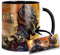 Black Tasse Panther Innen & Henkel Schwarz Keramikbecher Mug
