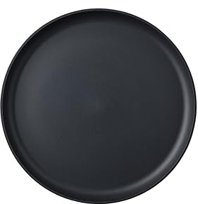 Mepal - Dinner plate Silueta - Dishwasher & microwave resistant - Plastic plates - Dinner plates - Tableware - 26 cm - Nordic black
