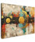 MuchoWow© Bilder 80x60 cm Wohnzimmer Deko Modern Wandbild Kunstdruck auf Leinwand Bild Schlafzimmer über Bett Room Decor Geschenke Abstrakt - Kunst - Gold - Modern
