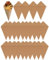 Lpitoy 25 Pcs French Fries Holder Charcuterie Cups Take-out Baking Paper Popcorn Boxes Kraft Paper French Fry Cups Holder Food Trays Paper Cones