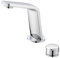 Mitigeur Monocommande Lavabo 2 Trous Robinet Lavabo Salle de Bain Laiton Chaud et Froid,chrome