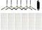 Chuancheng 13 filtri di Ricambio per Lefant M210 M210P M210S M210B M213 M213S M2 aspirapolvere per OKP Life Robovac K2 K3 K3A K4 K5 6 filtri HEPA 6 spazzole Laterali 1 Spazzola di Pulizia
