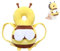 Bambebe Baby Kopfschutz Kissen Infant Sicherheit Pads Rückenprotektor Baby Sicherheit Rucksack Kleinkinder Kopfstützen-Rückenschutzkissen(Biene)