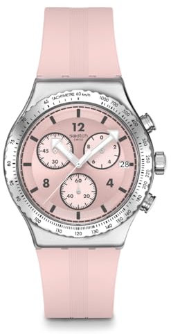 Swatch New Irony Chrono YVS53 Armbanduhr, rose, Armband