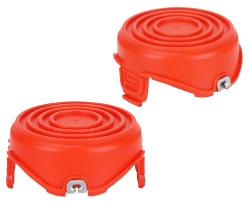Yweller A6441 A6441-XJ A6442 Lot de 2 couvercles de bobine pour coupe-bordures Black+Decker GL315, GL337, GL350, GL650, GL655, GL656, GL660, GL670, GL680, GL687, GL5530, 2 pièces de qualité supérieure