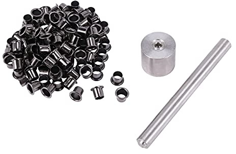 Aboiled 1 Satz Werkzeuge 100 StüCke Nieten Nagel Installation Werkzeuge mit Silber Messing NäGeln