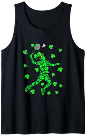 Badminton Player Lover Costume St. Patrick's Day Parades Tank Top