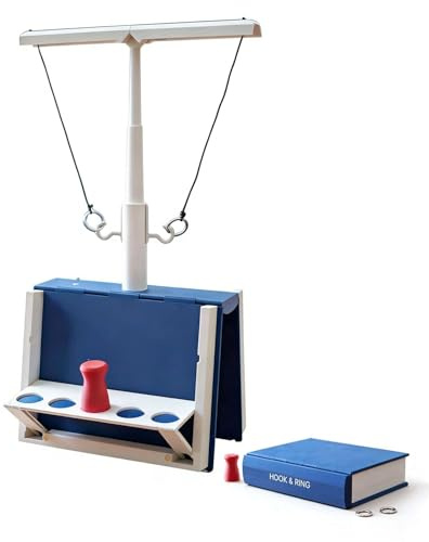 Hangman Game Magnetischer Cowboy, Bücher-Design, faltbares Brettspiel, für Erwachsene, 3D-gedrucktes Mancala-Brett, tragbares kompaktes Spielset, für Reisen, Familienfeier, Erwachsene Hook and Ring