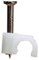 Altai Round Cable Clips, 5.0mm, Box of 100, White