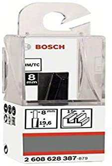 Bosch 2 608 628 387 - Fresas de ranurar - 8 mm, D1 15 mm, L 20 mm, G 51 mm (pack de 1)