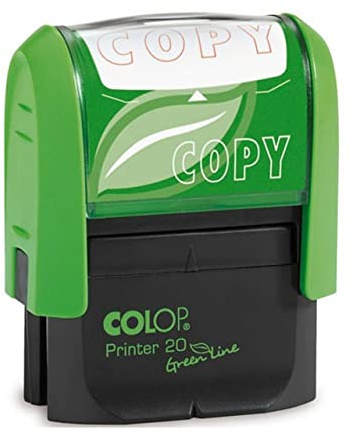 Colop Green Line Word Stamp COPY Imprint 38x14mm Red Ref 1092704030
