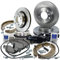BESTPRICE Bremsenset inkl. Bremsscheiben vorne Ø 286 mm Belüftet + hinten Ø 276 mm Belüftet + Bremsbeläge vorne und Bremsbacken hinten Kompatibel mit BMW 3er (E46) Cabrio Compact Coupe Touring