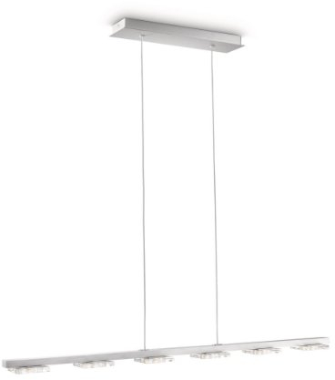 Philips myLiving LED-Pendelleuchte Cam 6-flammig 2 W, aluminium lackiert 406894816