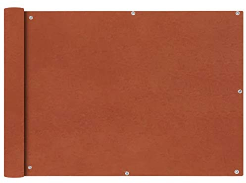 vidaXL Balkonbespannung 75x400cm Balkon Sichtschutz Windschutz Verkleidung