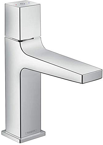 hansgrohe Wasserhahn Metropol Select (Armatur mit Auslauf Höhe 110 mm und Push-Open Ablaufgarnitur) Chrom