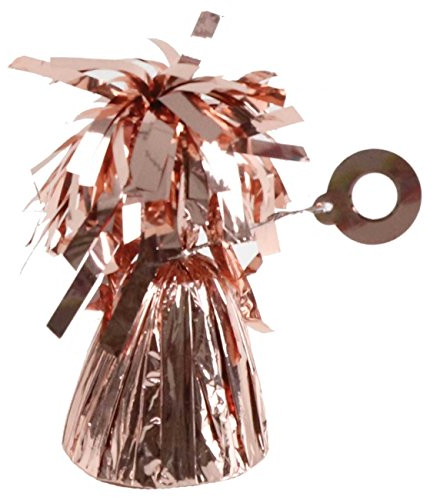 Pack of Rose Gold Heavy Foil Fountain Table Floor Balloon Weight for Helium Birthday Party Wedding Balloons (6 Pack)