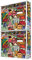 banjado® Briefkastenanlage 2 Fach 36x64x10cm mit Motiv/Briefkasten groß mit Namensschild/Postkasten A4 Einwurf inkl. Montagematerial & je 2 Schlüsseln/Briefkasten ohne Zeitungsfach