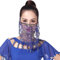Bullpiano Hankyky Dance Face Veil Damen Bauchtänzerin Pailletten Quasten Gesicht Schleier Kostüm Zubehör